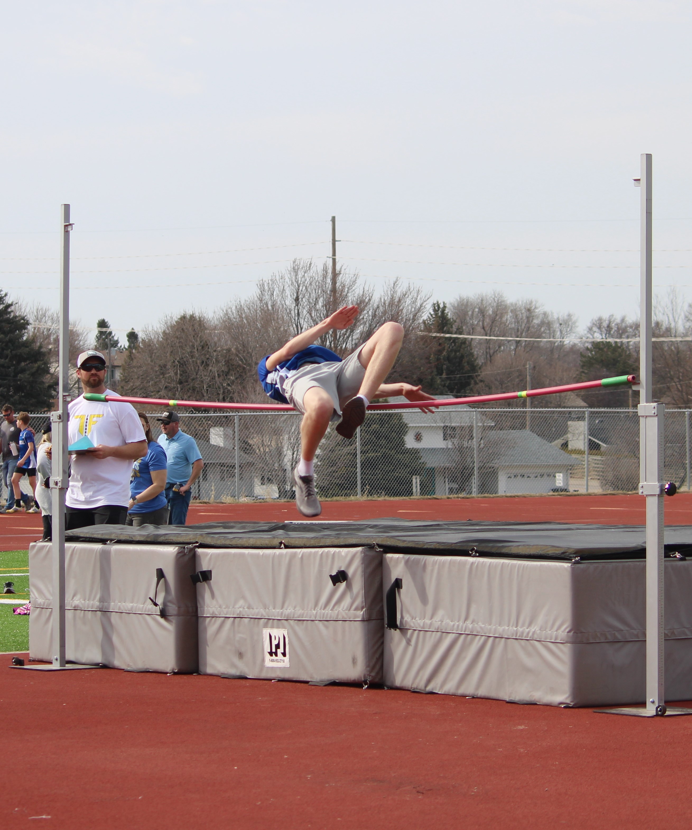 Ryan at his first middle school Track Meet